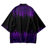 Purple Flame Yukata Top