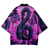Purple Dragon Yukata Top