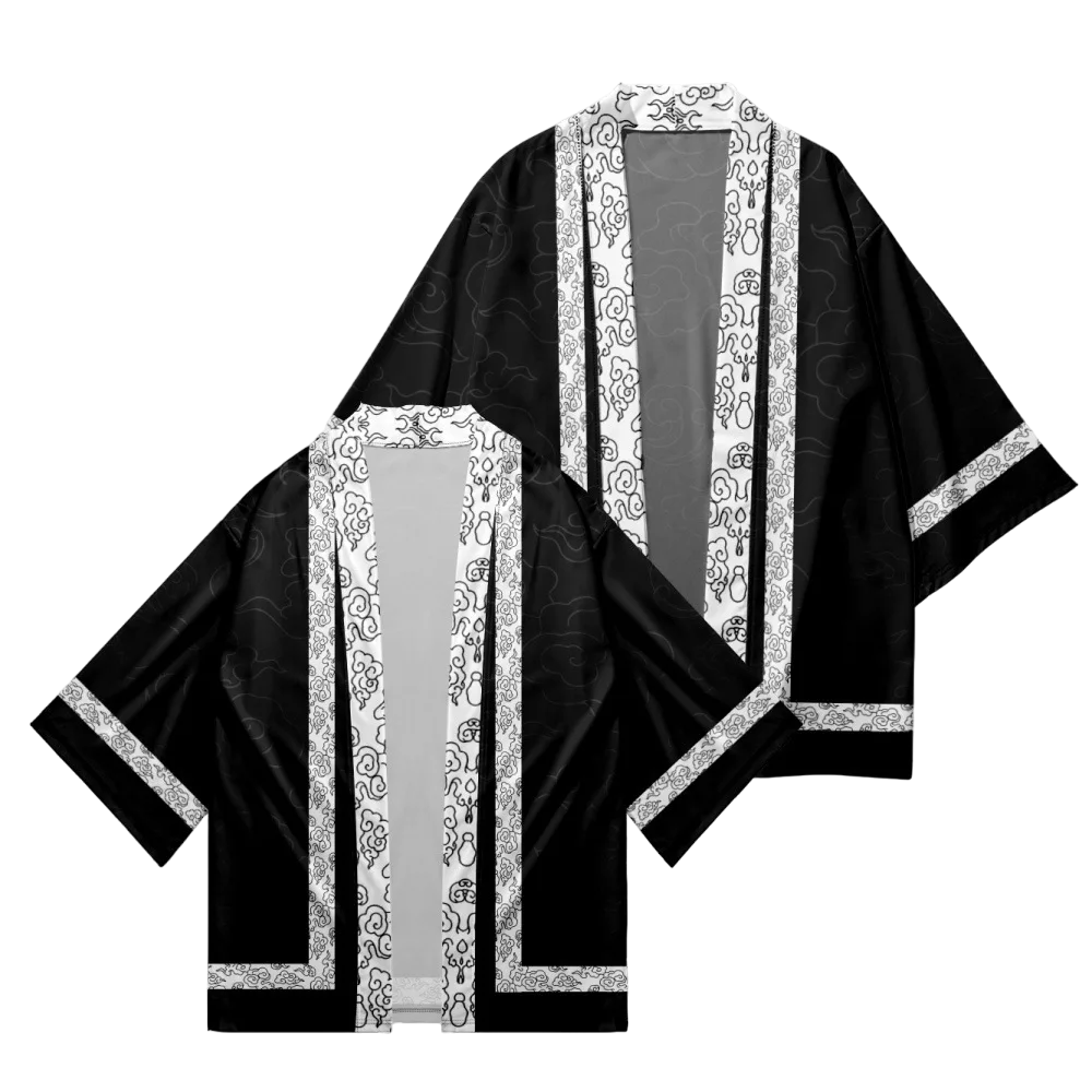 Black Cloud Yukata Top