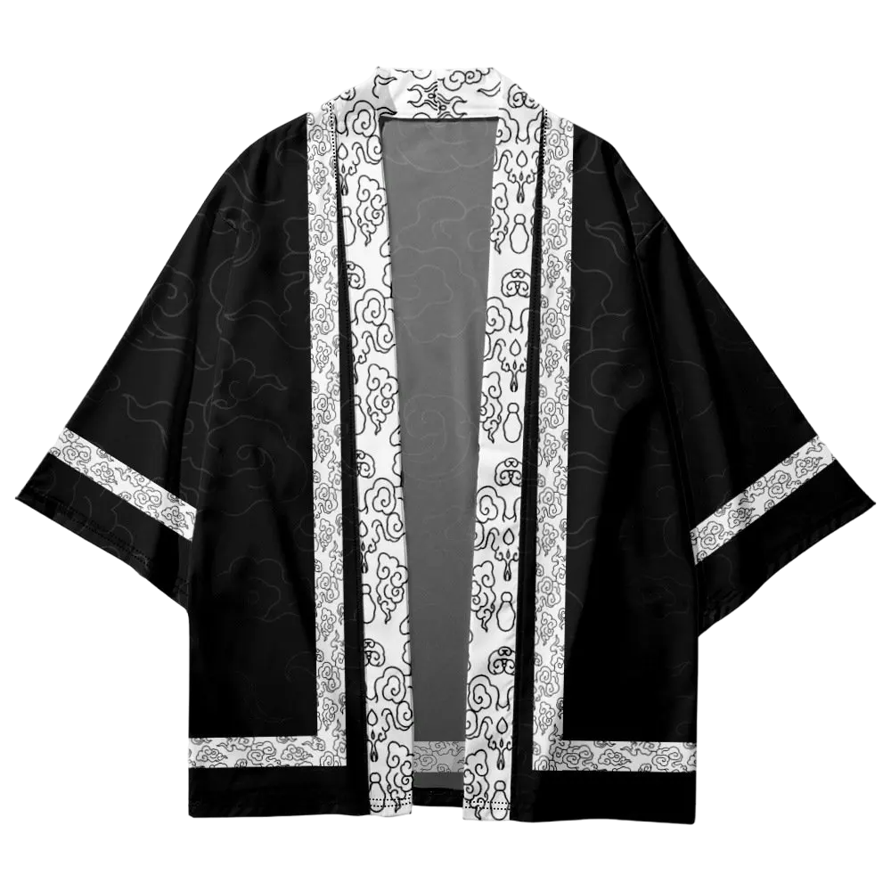 Black Cloud Yukata Top