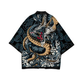 Blue Dragon Yukata Top