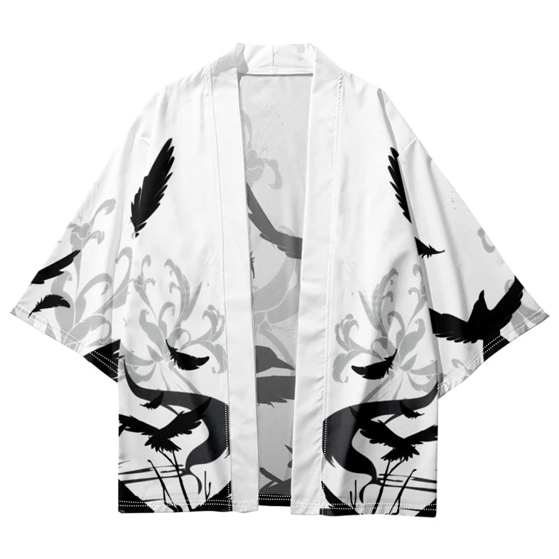 White Crow Yukata Top