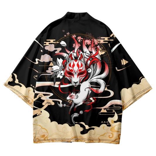 Kitsune Nine Tailed Fox Yukata Top