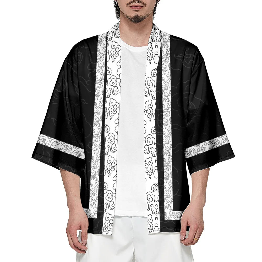 Black Cloud Yukata Top