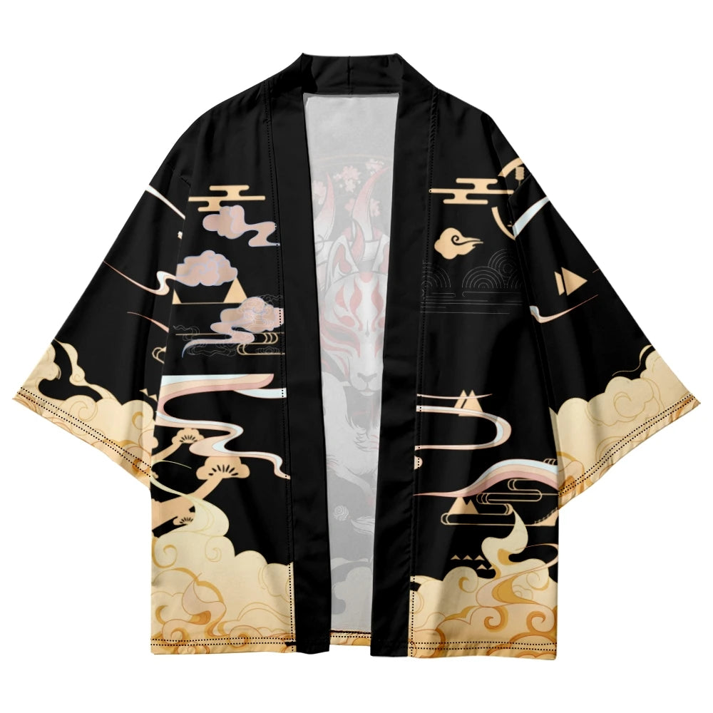 Kitsune Nine Tailed Fox Yukata Top