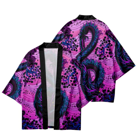 Purple Dragon Yukata Top