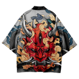 Red Hannya Yukata Top
