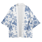 White Flower Yukata Top