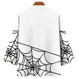 White Spider Web Yukata Top