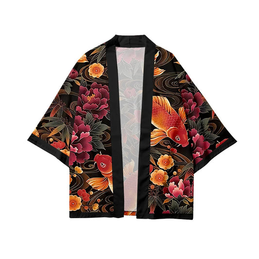 Fish and Flowers Yukata Set