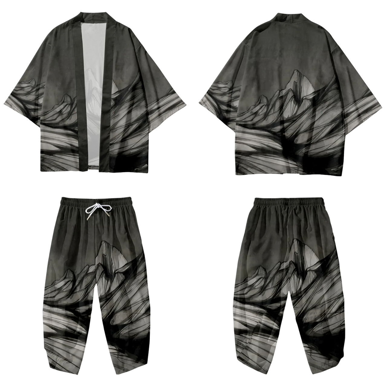 Grey Mountain Yukata Set