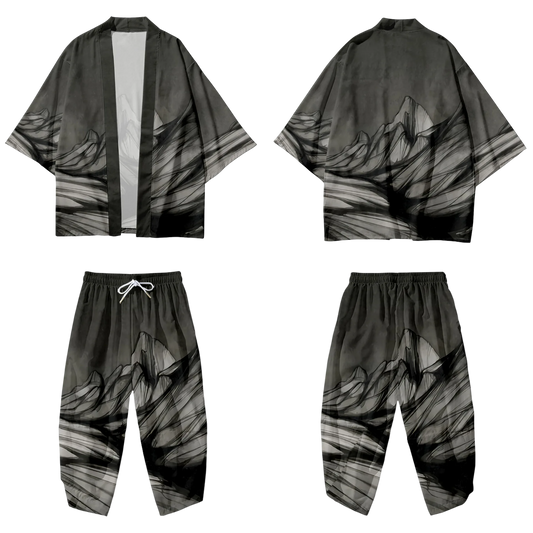 Grey Mountain Yukata Set