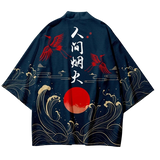 Blue Beach Yukata Top