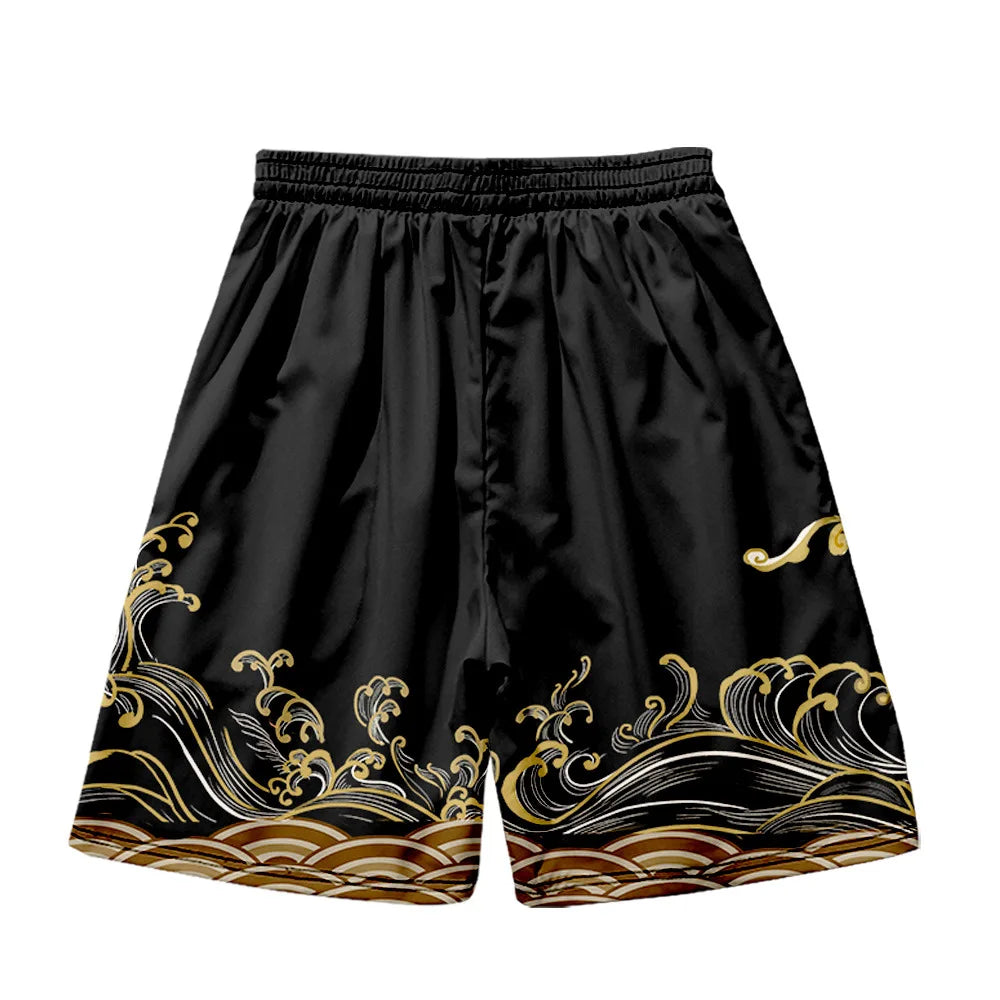 Gold Waves Yukata Set