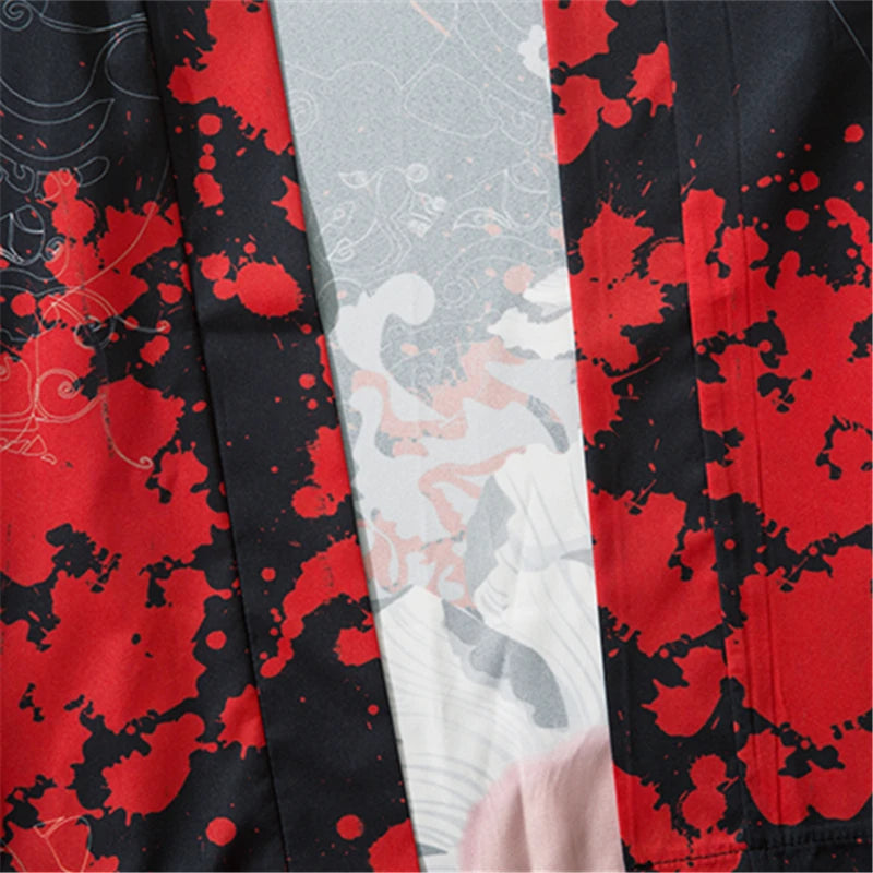 Koi & Lotus Yukata Top