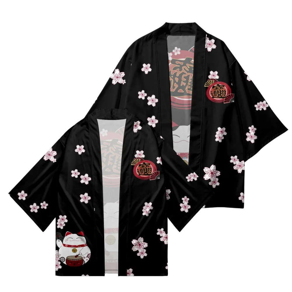 Lucky Cat Yukata Top