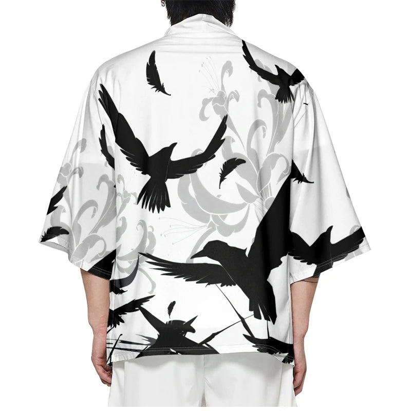 White Crow Yukata Top