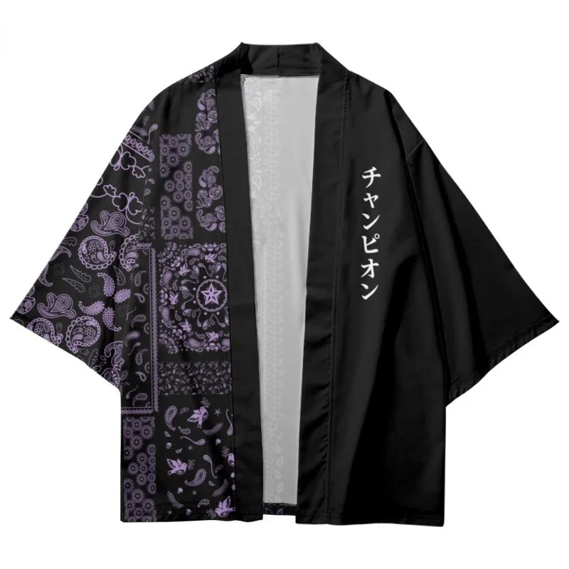 Purple Harajuku Yukata Top