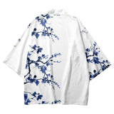 Blue Flower Yukata Top