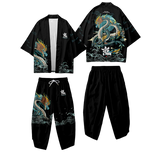 Black Dragon Yukata Set