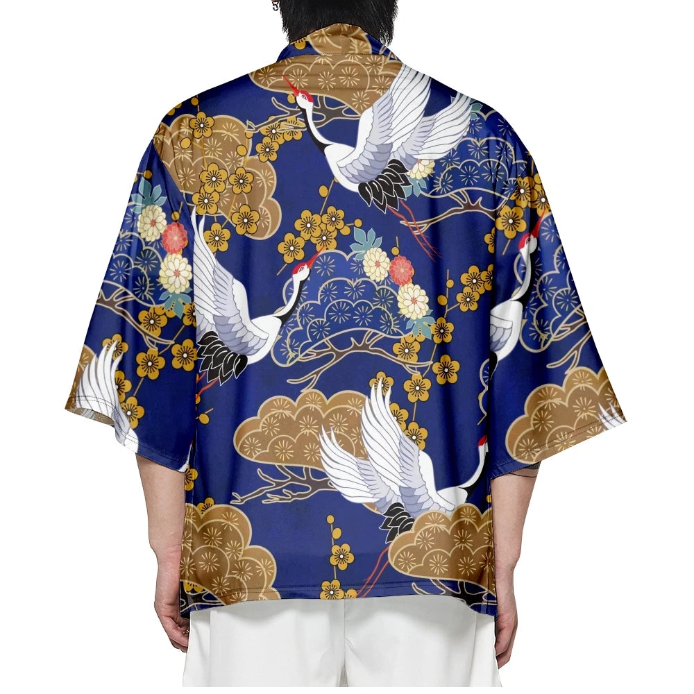 Crane Yukata Top