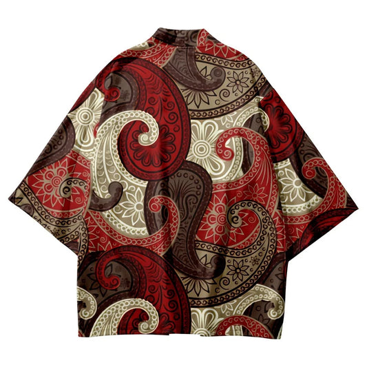 Red Tentacles Yukata Top