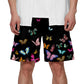 Black Butterfly Yukata Shorts