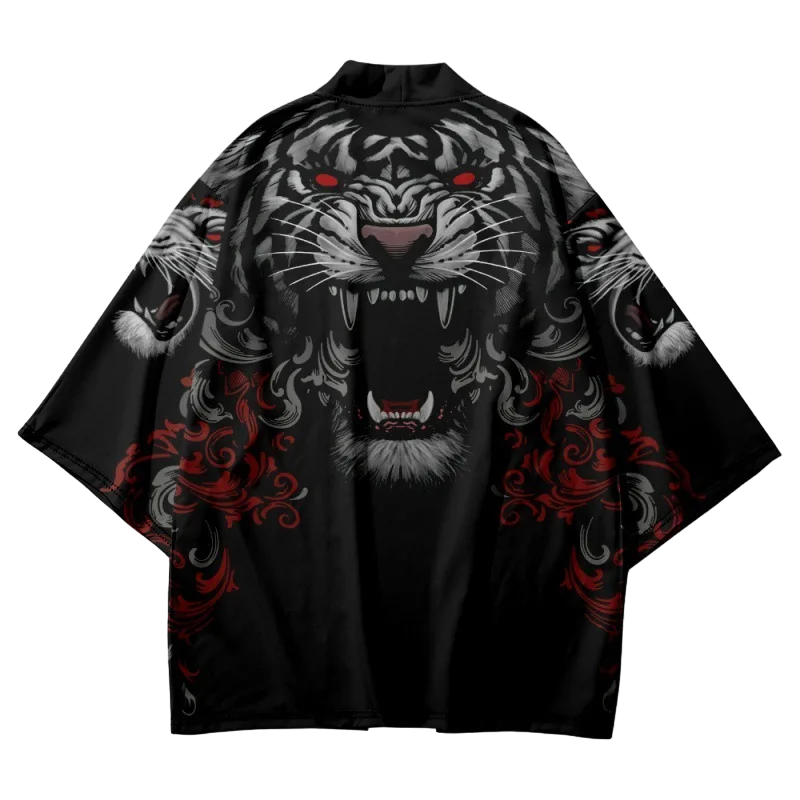 Black Tiger Yukata Top