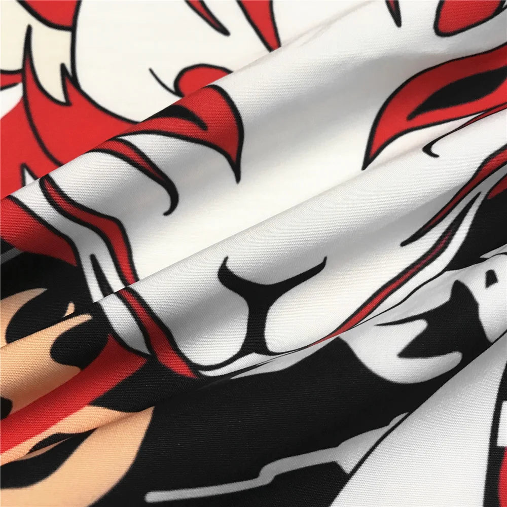 Kitsune Mask Yukata Top