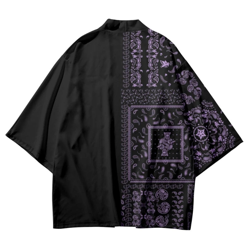 Purple Harajuku Yukata Top