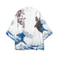 White Wave Carp Yukata Top