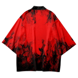 Red Flame Yukata Top