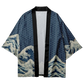 Blue Waves Yukata Top