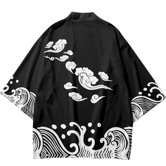 Cloud and Waves Yukata Top