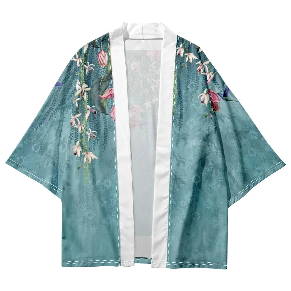 Flower Ocean Yukata Top