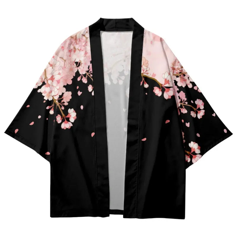 Pink Flower Yukata Top