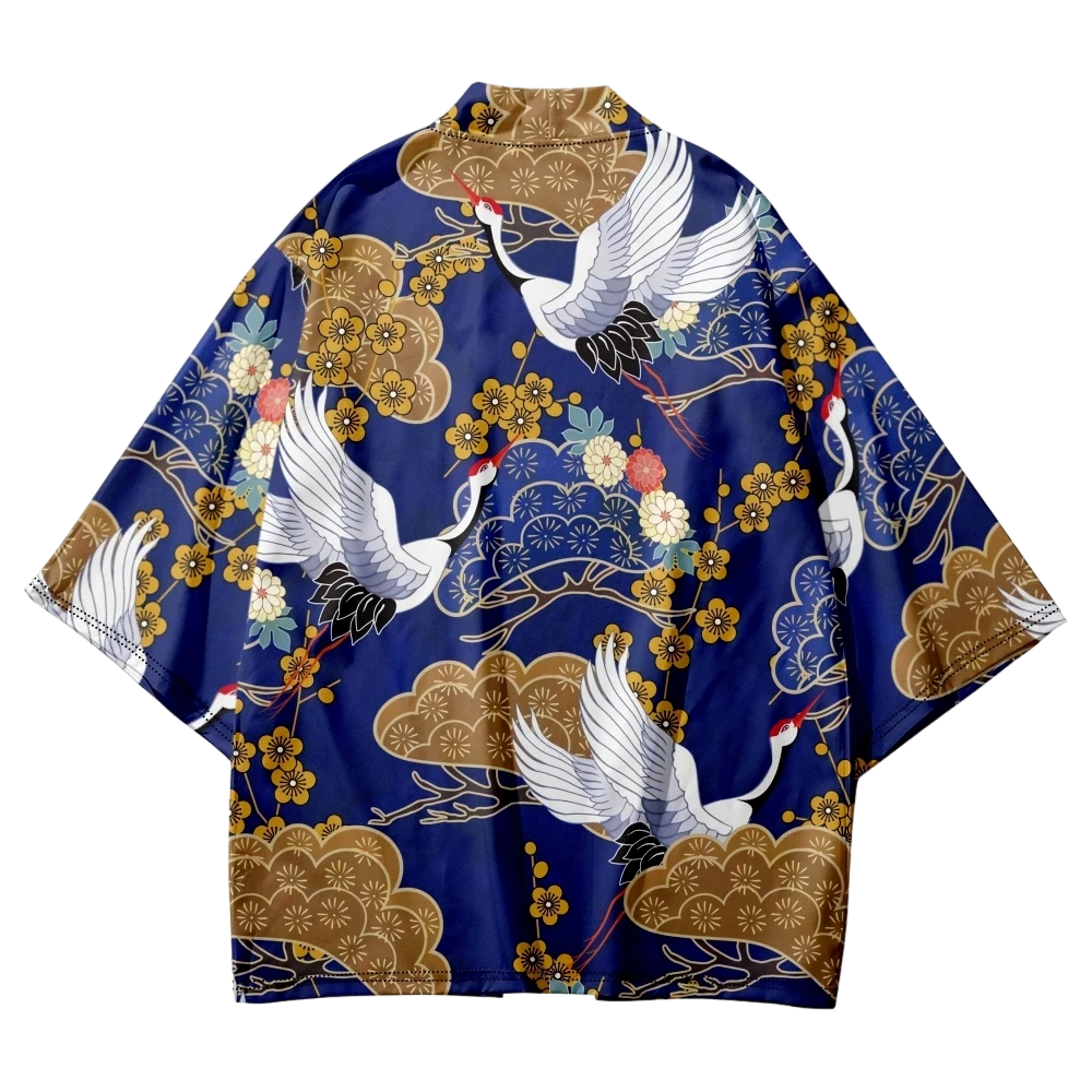 Crane Yukata Top