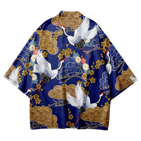 Crane Yukata Top