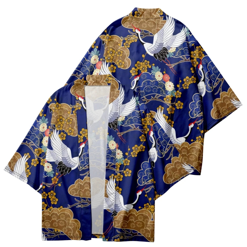 Crane Yukata Top