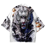 White Tiger Yukata Top