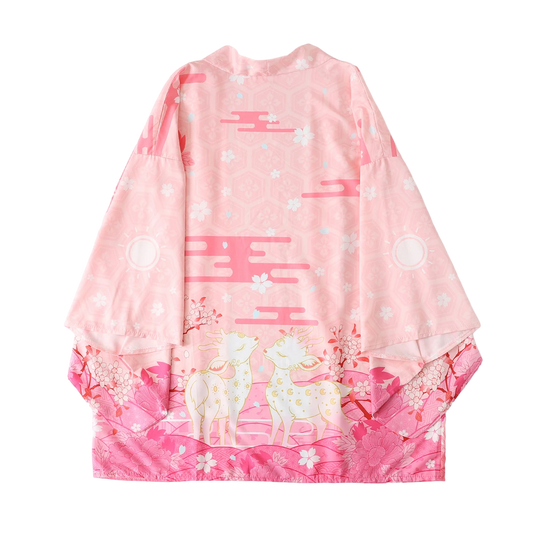 Pink Elk Yukata Top