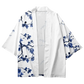 Blue Flower Yukata Top