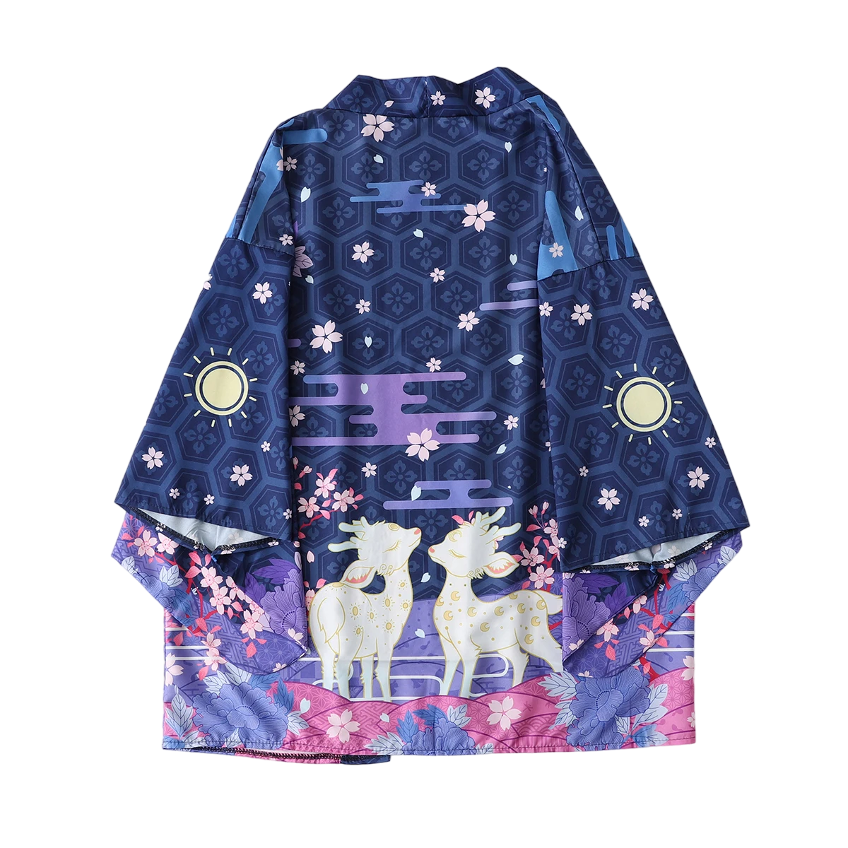 Blue Elk Yukata Top