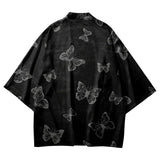 Black Butterfly Yukata Top