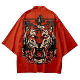 Red Tiger Yukata Top