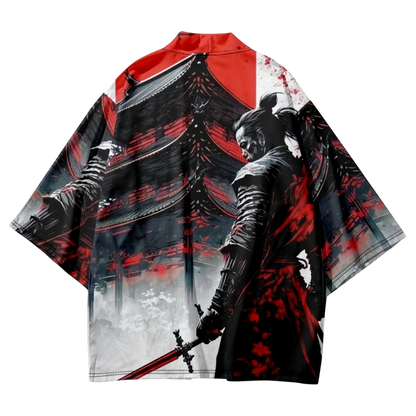 Red Samurai Yukata Top