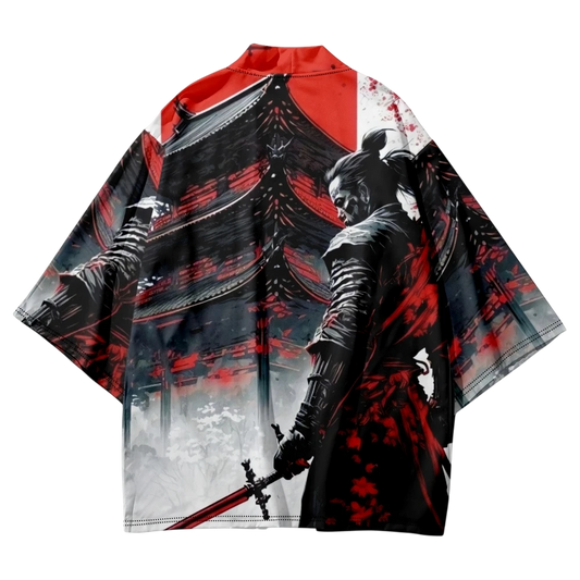 Red Samurai Yukata Top