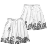 White Spider Yukata Shorts