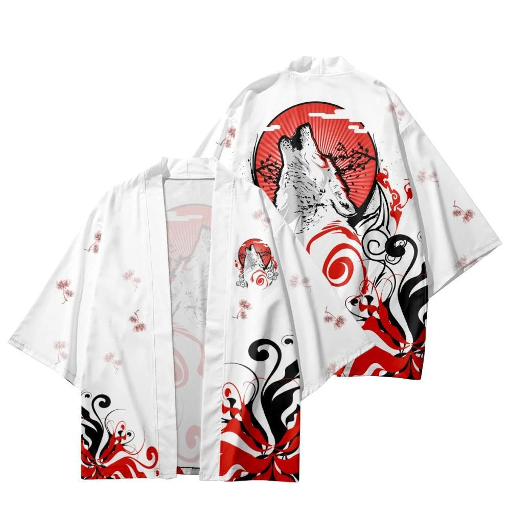 White Wolf Yukata Top