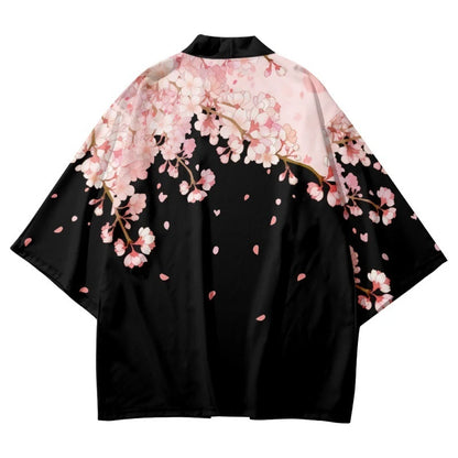 Pink Flower Yukata Top